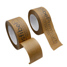 China Wholesale Customized Kraft Paper Tape Adhesive Packaging Tape with Logo Printing